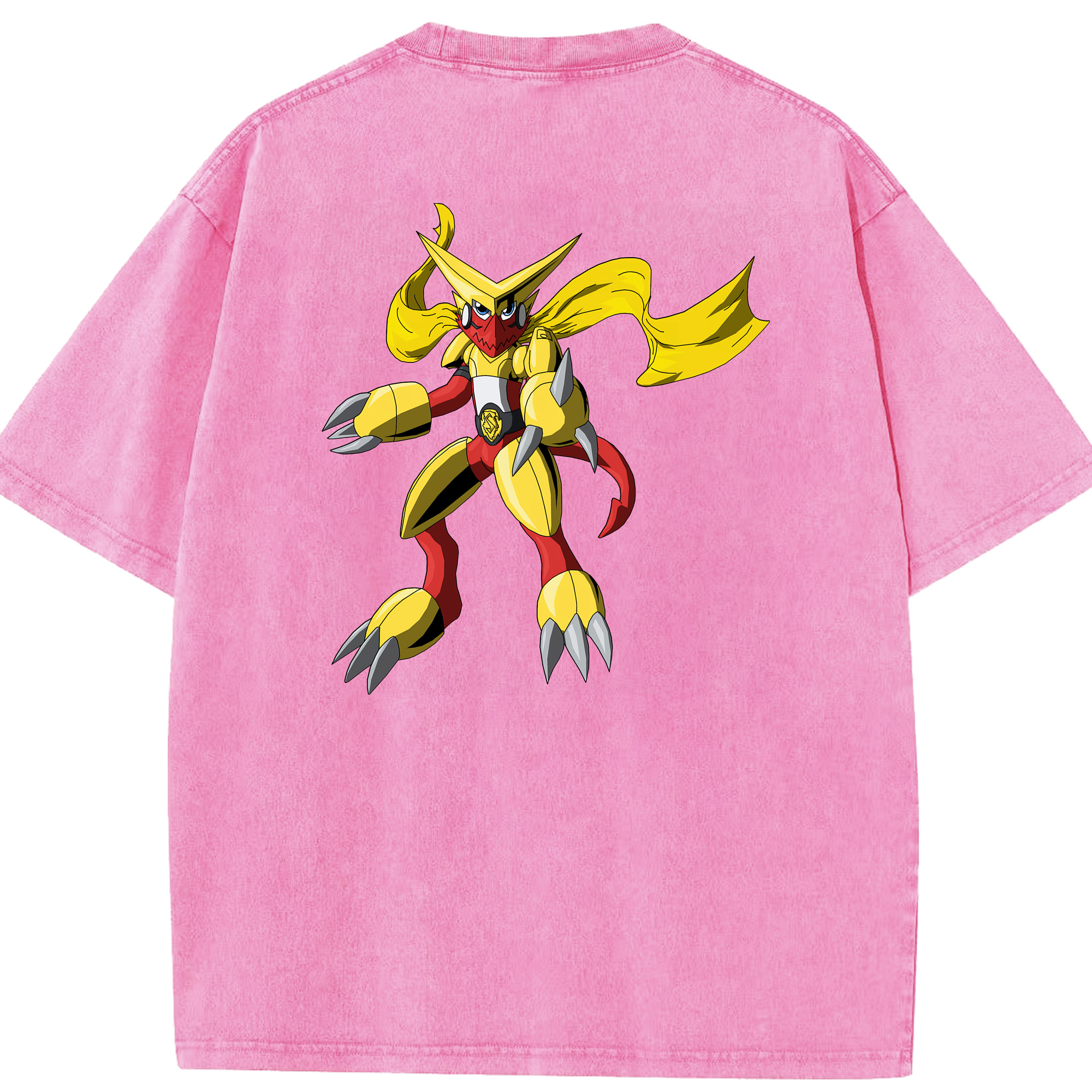 （画像用） Digimon デジタルモンスター/デジモン 綿100% ヴィンテージ風 半袖Tシャツ（背面プリント）
